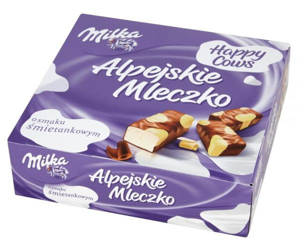 Цукерки Milka Alpejskie Mleczko Happy Cows пташине молоко вершкове, 330 г