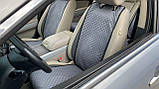 Накидки на сидіння з алькантари (штучної замші), Сірий металік. Стандарт. Повний комплект, фото 3