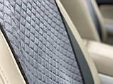 Накидки на сидіння з алькантари (штучної замші), Сірий металік. Стандарт. Повний комплект, фото 4