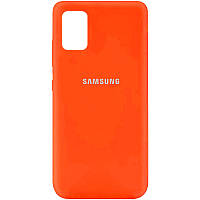 Чохол Silicone Cover Full Protective (AA) для Samsung Galaxy A71 Помаранчевий / Neon Orange