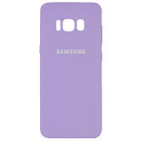 Чохол Silicone Cover Full Protective (AA) для Samsung G955 Galaxy S8 Plus Бузковий / Dasheen