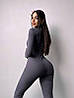 Жіночий стильний трикотажний комбінезон із високим горлом Db4233, фото 8