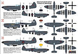 Пластикова модель 1/72 Kovozavody Prostejov 0296 британський винищувач розвідник Spitfire PR. Mk.XI D-Day, фото 3