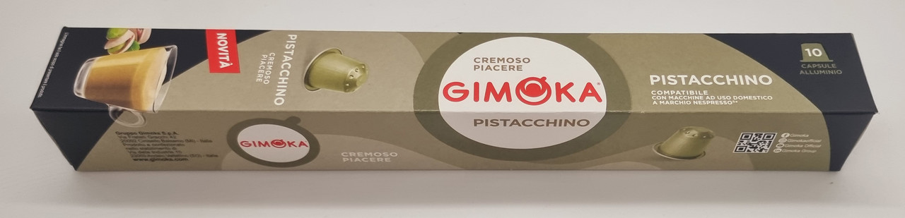 Кава в капсулах Gimoka NESPRESSO Pistacchino Фісташкова капучино 10 шт. в алюмінєвих капсулах