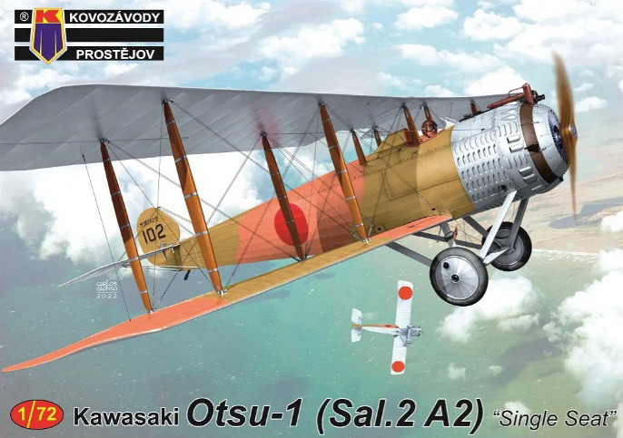 Пластикова модель 1/72 Kovozavody Prostejov 0335 японський ліцензыйний літак біплан Kawasaki Otsu-1 (Sal.2 A2)