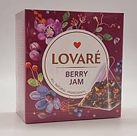 Цветочно-ягодный чай Lovare «Ягодный джем» в пирамидках 15х2г