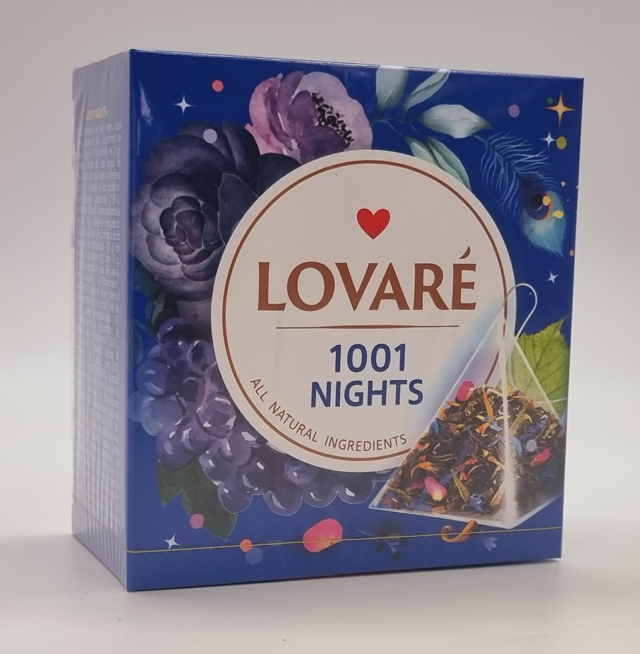 Чорний і зелений чай Lovare «1001 ніч» у пірамідках 15х2г