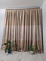 Штори сатин жаккард мармурові