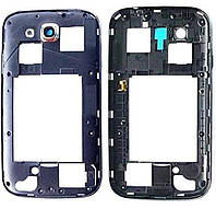 Средняя часть Samsung i9080 Galaxy Grand/i9082 синяя с трещиной сбоку