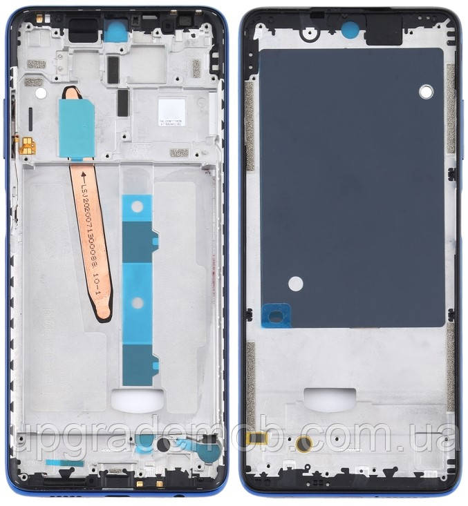 Рамка дисплея Xiaomi Poco X3/Poco X3 NFC/Poco X3 Pro синя Cobalt Blue, фото 1