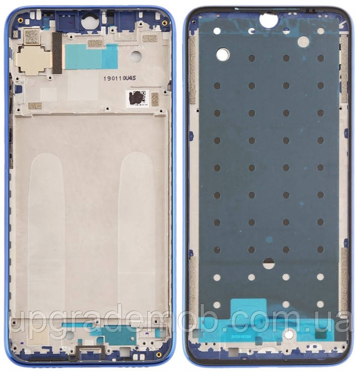 Рамка дисплея Xiaomi Redmi Note 7/Redmi Note 7 Pro синя Neptune Blue, фото 1
