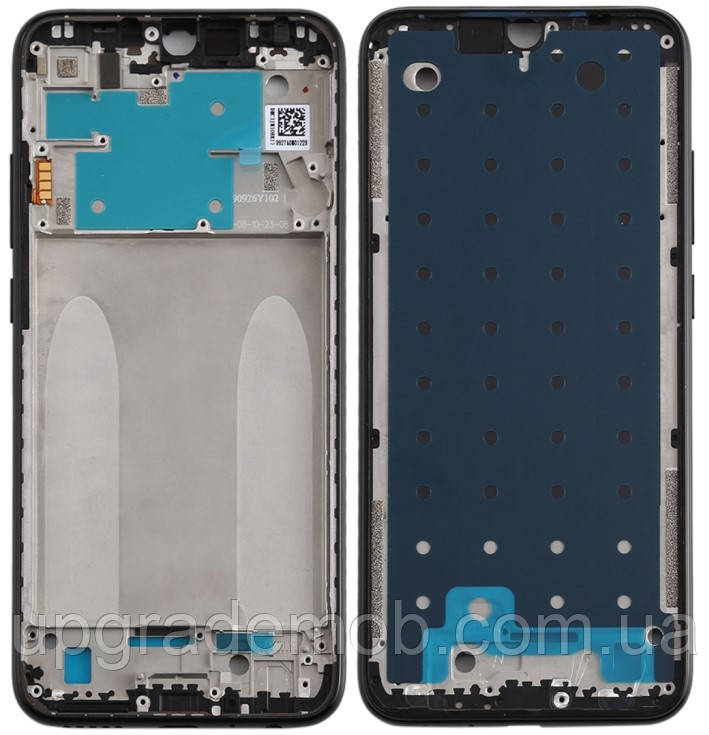 Рамка дисплея Xiaomi Redmi Note 8 чорна Space Black, фото 1