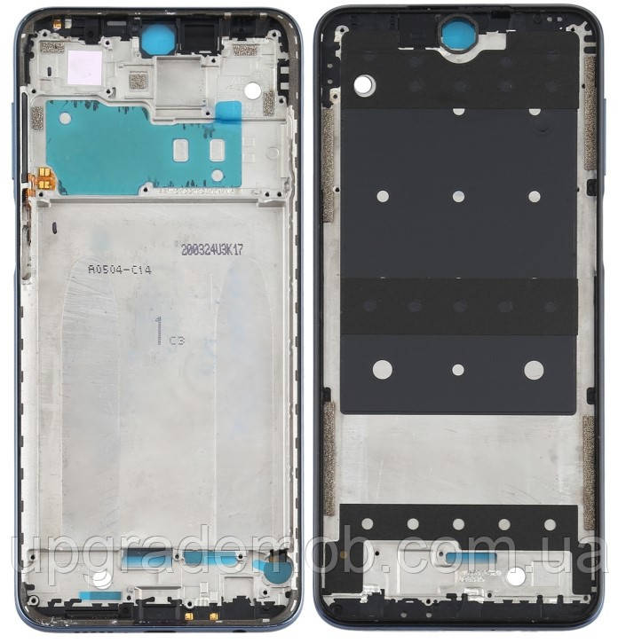 Рамка дисплея Xiaomi Redmi Note 9S/Redmi Note 9 Pro/Redmi Note 9 Pro Max сіра Interstellar Gray, фото 1