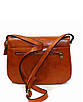 Модна сумка для жінок з натуральної телячої шкіри повсякденна 28×22×9 см руда, фото 2