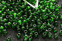 31119/50120/06 Зеленый прозрачный крупный чешский бисер Preciosa.1грамм