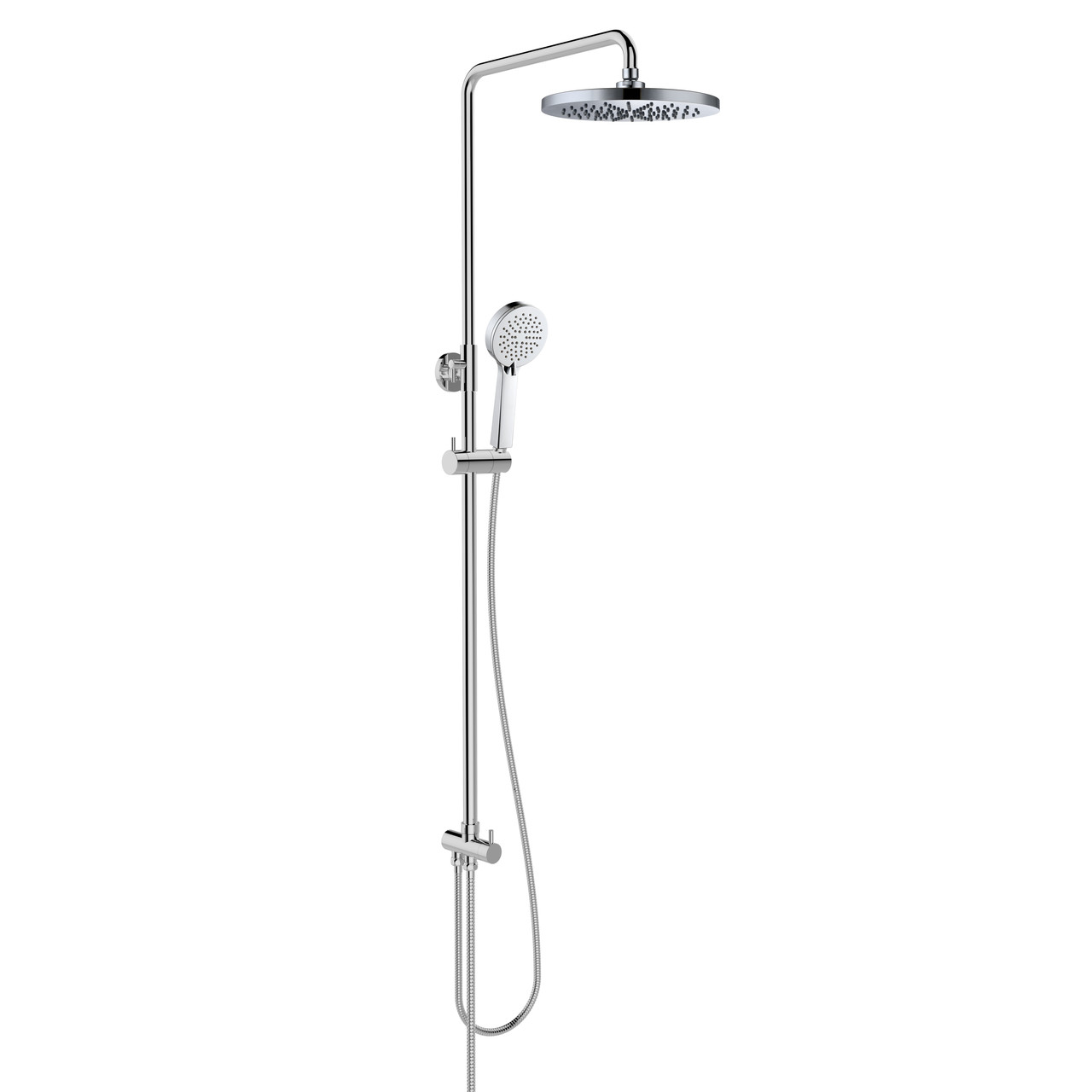 Система Душевая Без Смесителя, Верхний Душ 250 Мм АBS Круг, Ручной Душ ...