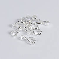 Зажим для підвіски Finding Тримач для кулона Срібло 14 мм x 4 мм