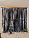 Штори сатин жаккард мармурові, фото 3