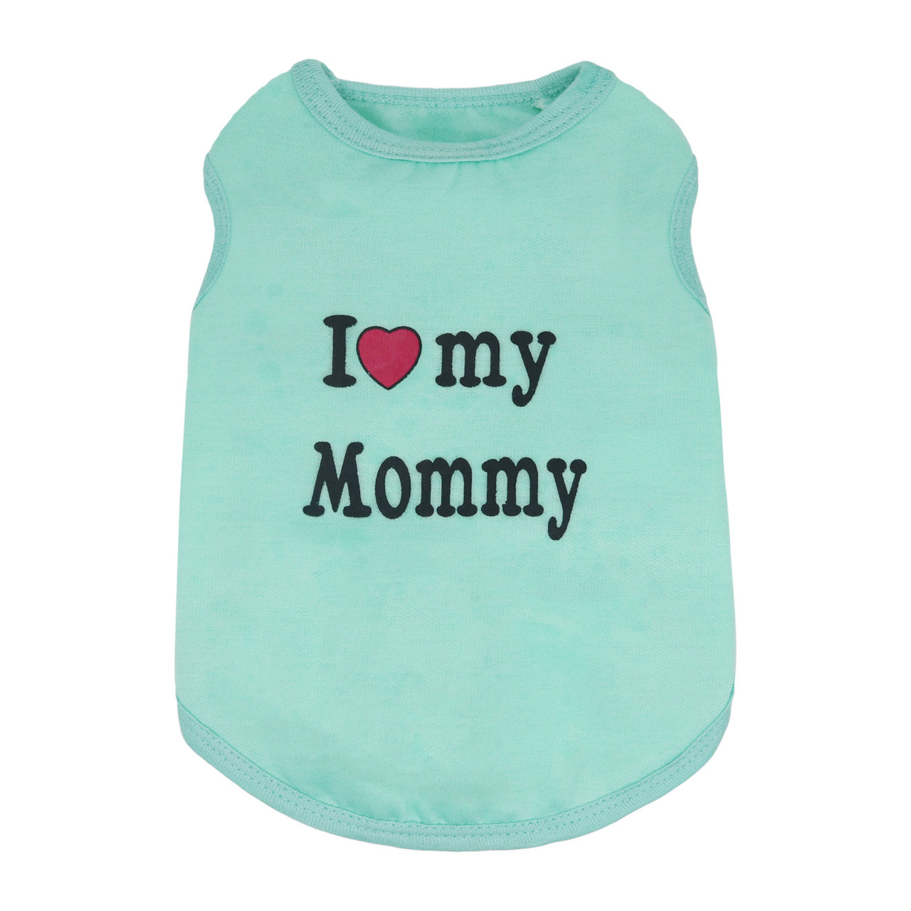 Майка для котів Pet Style "Я ЛЮБЛЮ СВОЮ МАМУ" Салатова XS, фото 1