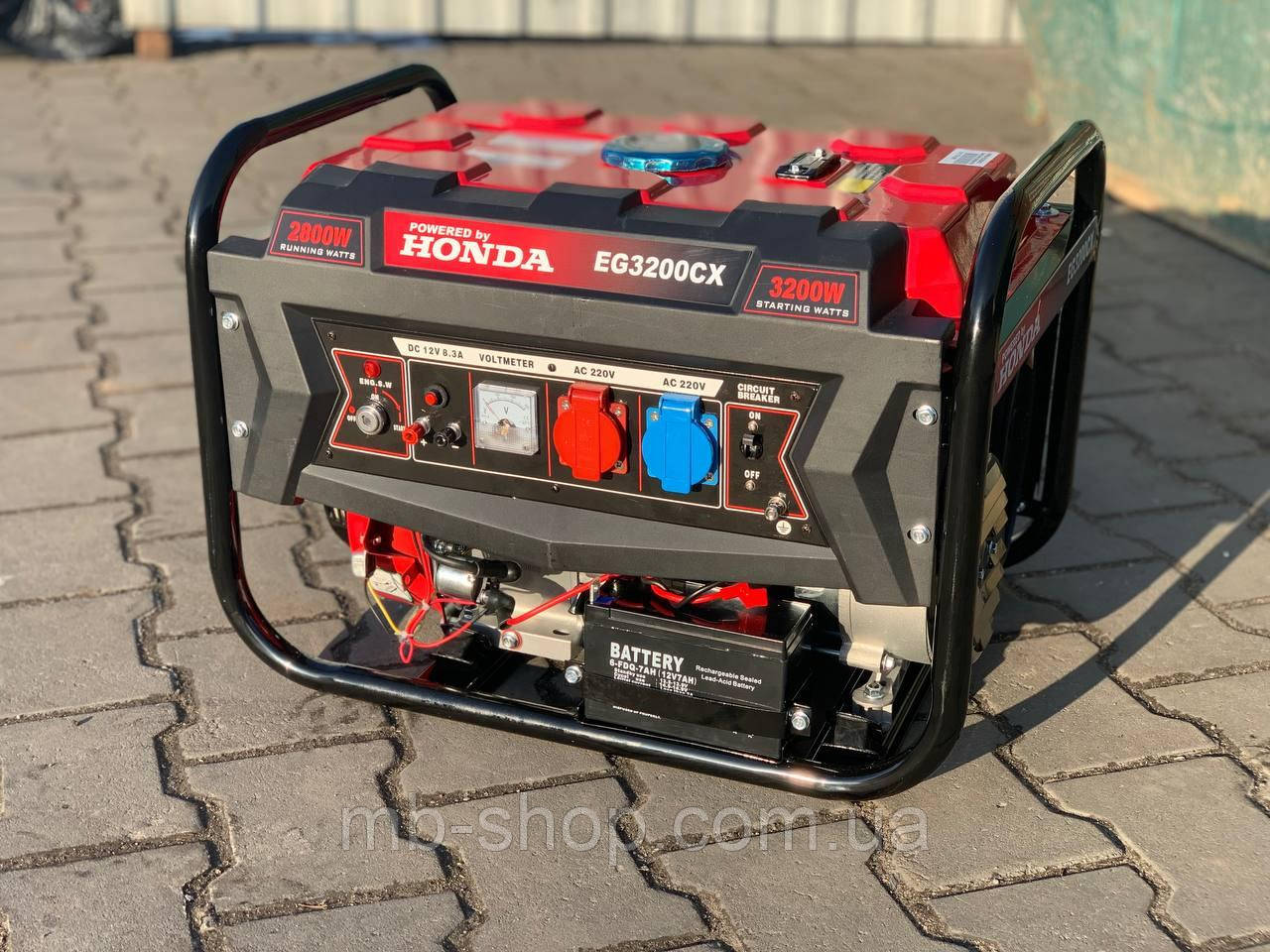 Генератор газ-бензиновий, мультипаливний, Honda EG3200CX (3.2 кВт) з автоматичним стартом, фото 1