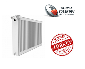 Сталевий Радіатор опалення (батарея) 300x400 тип 22 Thermoqueen (бічне під'єднання)