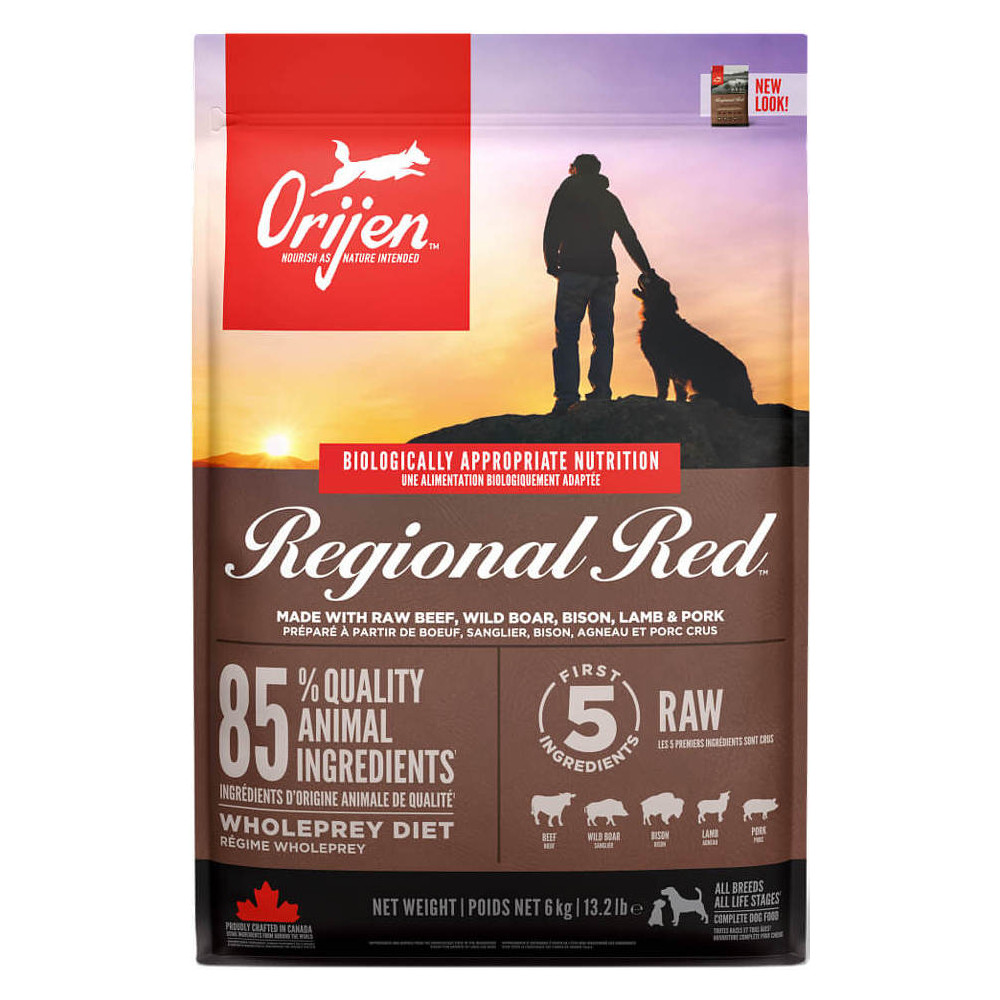 Orijen Regional Red Dog (38/18) для собак усіх порід і віку 6 кг