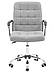 Крісло офісне комп'ютерне з підлокітниками Брукс сіра хрестовина тканина Хром Richman, фото 8
