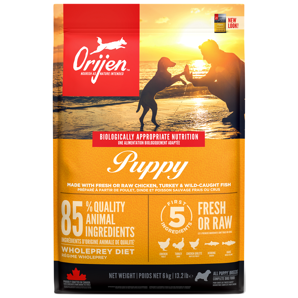 Orijen Puppy (40/20) для цуценят і юніорів 2 кг