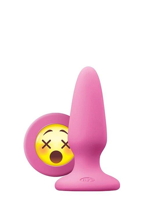 Анальна штепсельна новинка Mojis wtf середній рожевий, фото 1