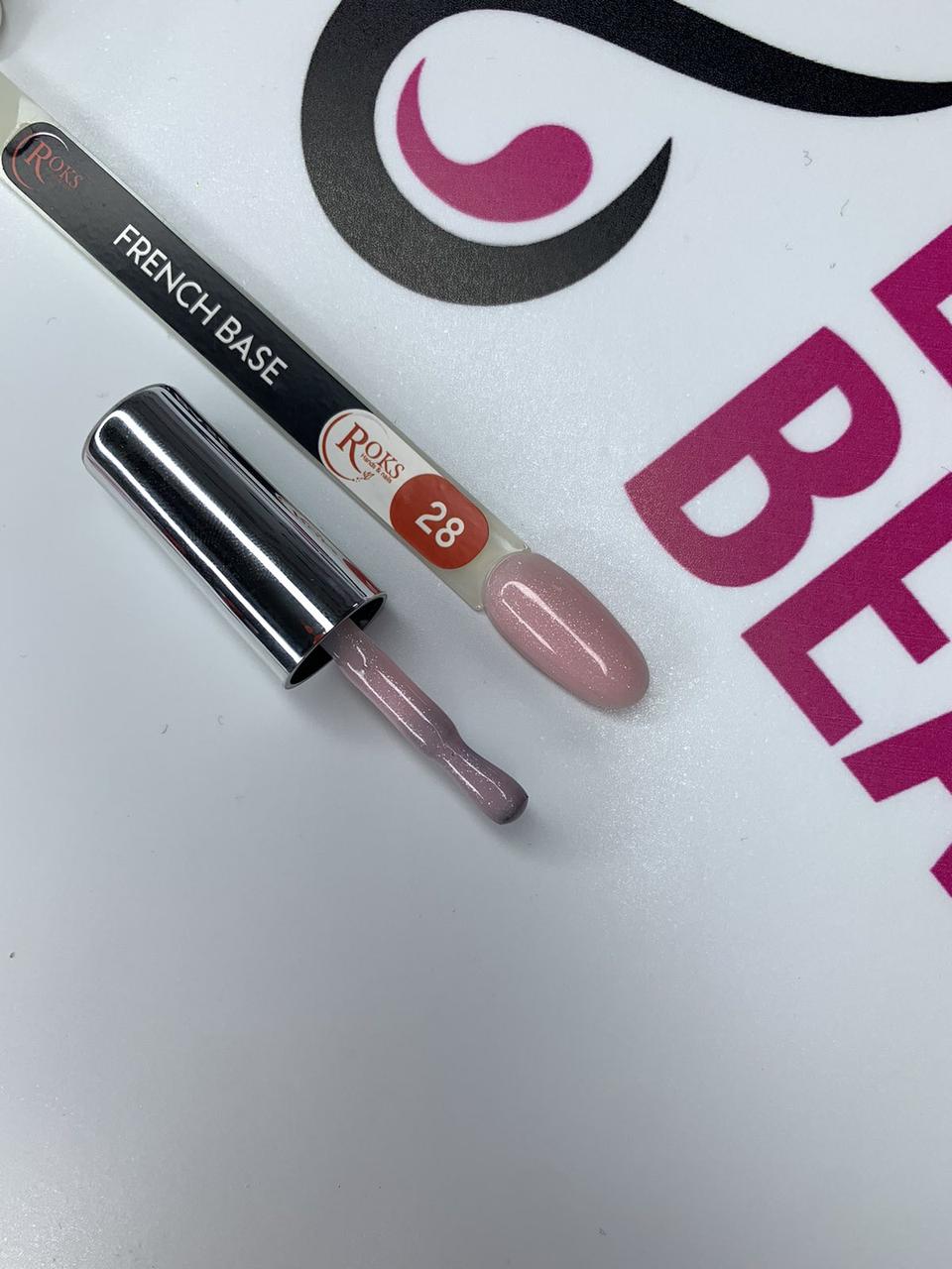 База для гель-лаку French base Roks 8 мл No28