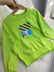 Дитяча кофта Салатова R-5620, Салатовий, Унісекс, Весна Літо, 116