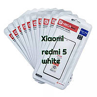 Стекло для переклейки дисплея Xiaomi Redmi 5 белое c OCA пленкой Oca Pro