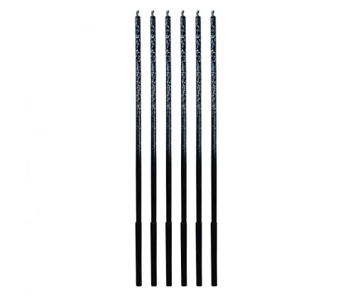 Godan Свічки для торту - Ombre блакитний гліттер 3x3x170mm, 6 шт., фото 1