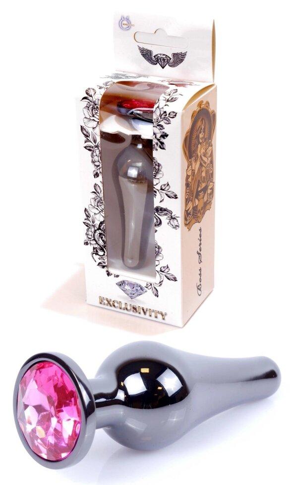 Серія Anal Plug Boss - ювелірні вироби темно -сріблястий задник Plug Pink, BS6400053