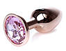 Серія Anal Plug Boss - ювелірна червона золота пробка Rose S, BS6400108, фото 8