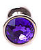 Серія Anal Plug Boss - ювелірна червона золота вилка Purple S, BS6400110, фото 9