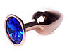 Серія Anal Plug Boss - ювелірна червона золота пробка Dark Blue S, BS6400114, фото 8