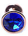 Серія Anal Plug Boss - ювелірна червона золота пробка Dark Blue S, BS6400114, фото 9