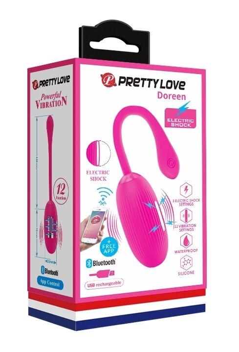 Віброят з електричною стимуляцією, керованою смартфоном Pretty Love - Doreen, BI -014609HP