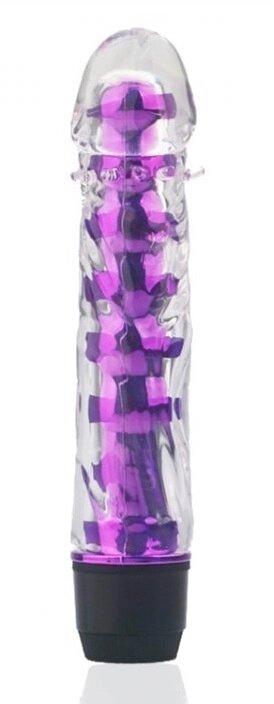 Вібраний вібратор Xese Cristal Purple (довжина 17,5 см, діаметр 3,5 см), GSV-04 Фіолетовий