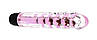 Вібраний вібратор Xese Cristal Pink (довжина 17,5 см, діаметр 3,5 см), GSV-04 Рожевий, фото 4