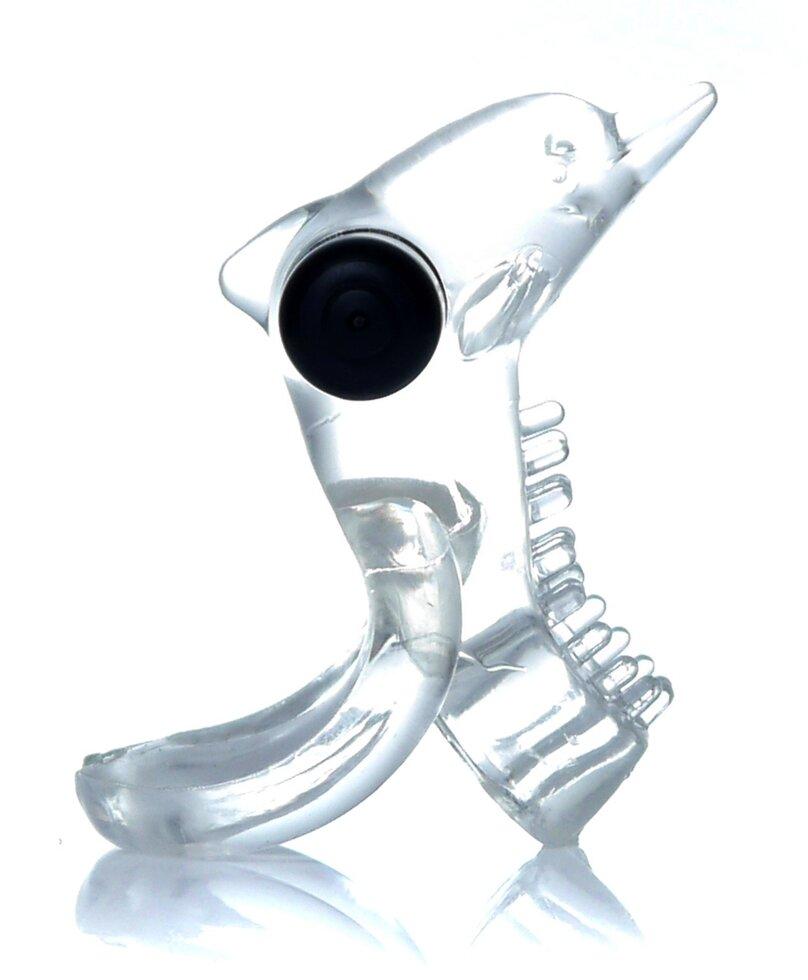 Ерективне кільце Viber Boss - Дельфін Vibro Cockring Clear, BS6700050