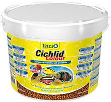 Корм TETRA (Тетра) CICHLID Colour для цихлід в гранулах для яскравого забарвлення, 10 л / 3,6 кг