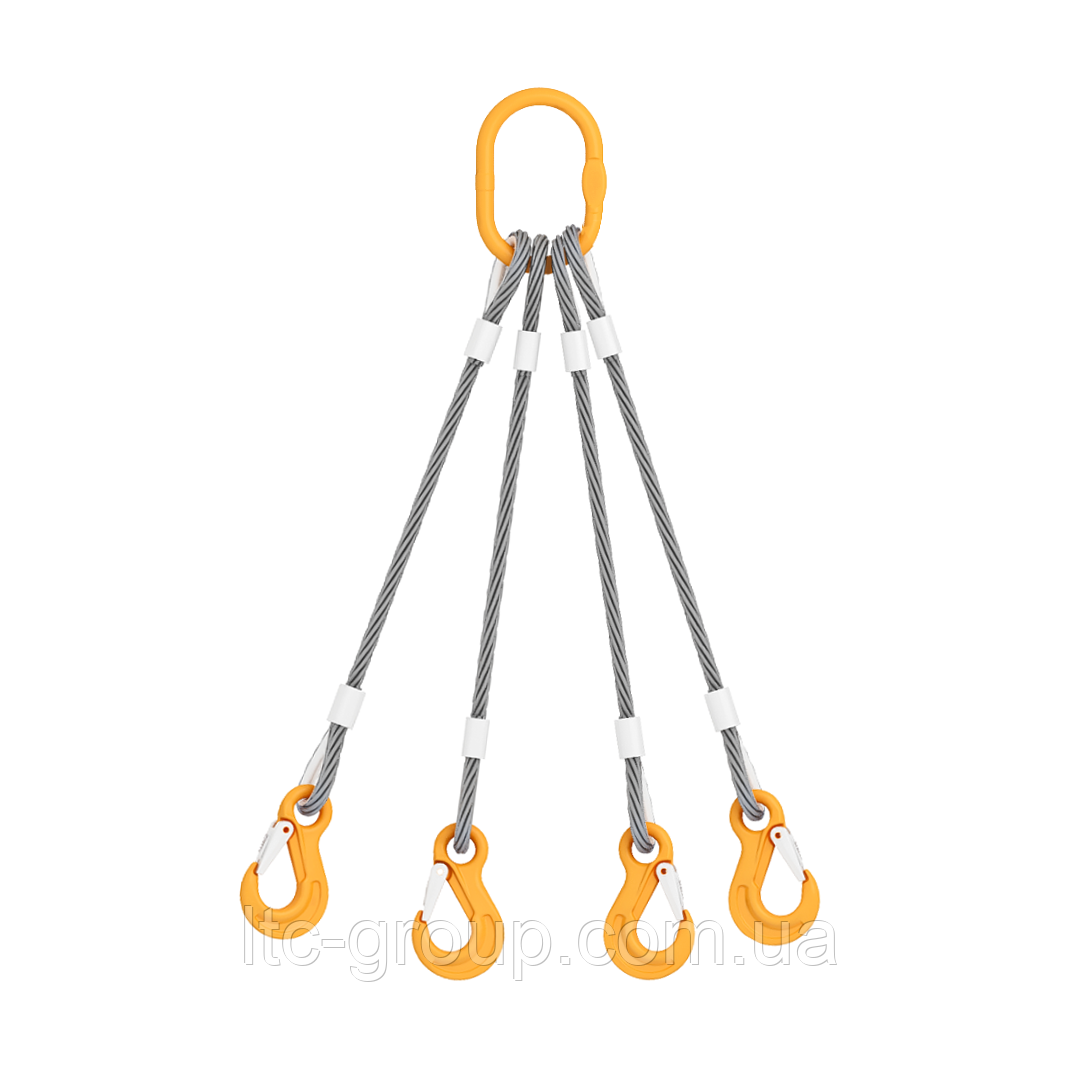 Строп канатний чотирьохгілковий (павук) LIFTEC 4СК 2.5т, 2000мм, фото 1