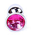 Серія Anal Plug Boss - ювелірні срібні штепсельні вилки Pink S, BS6400008, фото 8