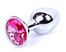 Серія Anal Plug Boss - ювелірні срібні штепсельні вилки Pink S, BS6400008, фото 9