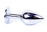 Серія Anal Plug Boss - ювелірні срібні штепсельні вилки Purple S, BS6400009, фото 6