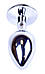 Серія Boss Anal Plug - ювелірні срібні штепсельні штекери Black S, BS6400013, фото 5
