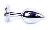 Серія Boss Anal Plug - ювелірні срібні штепсельні штекери Black S, BS6400013, фото 6