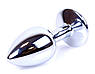 Серія Boss Anal Plug - ювелірні срібні штепсельні штекери Black S, BS6400013, фото 7